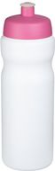 Baseline® Plus 650 ml -urheilujuomapullo, valkoinen, ruusu liikelahja logopainatuksella