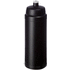 Baseline® Plus 750 ml -pullo urheilukannella, musta liikelahja logopainatuksella