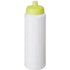 Baseline® Plus 750 ml -pullo urheilukannella, valkoinen, kalkinvihreä liikelahja logopainatuksella