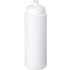 Baseline® Plus 750 ml -pullo urheilukannella, valkoinen liikelahja logopainatuksella