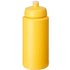 Baseline® Plus Grip 500 ml -urheilujuomapullo läppäkannella, keltainen liikelahja logopainatuksella