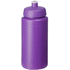Baseline® Plus Grip 500 ml -urheilujuomapullo läppäkannella, violetti liikelahja logopainatuksella
