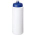 Baseline® Plus Grip 750 ml -urheilujuomapullo urheilukannell, valkoinen, sininen liikelahja logopainatuksella