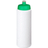 Baseline® Plus Grip 750 ml -urheilujuomapullo urheilukannell, valkoinen, vihreä liikelahja logopainatuksella