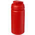 Baseline® Plus grip 500 ml läppäkantinen urheilujuomapullo, punainen liikelahja logopainatuksella
