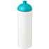 Baseline® Plus grip 750 ml kupukantinen urheilujuomapullo, valkoinen, vesi-vihreä liikelahja logopainatuksella