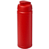 Baseline® Plus grip 750 ml läppäkantinen urheilujuomapullo, punainen liikelahja logopainatuksella