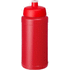 Baseline 500 ml kierrätetty juomapullo, punainen, punainen liikelahja logopainatuksella