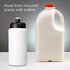Baseline 500 ml kierrätetty juomapullo, valkoinen, musta lisäkuva 3