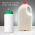 Baseline 500 ml kierrätetty juomapullo, valkoinen, vihreä lisäkuva 3