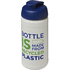 Baseline 500 ml:n kierrätetystä materiaalista valmistettu juomapullo läppäkannella, luonnollinen, sininen lisäkuva 1