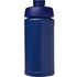 Baseline 500 ml:n kierrätetystä materiaalista valmistettu juomapullo läppäkannella, sininen, sininen lisäkuva 2