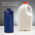 Baseline 500 ml:n kierrätetystä materiaalista valmistettu juomapullo läppäkannella, sininen, sininen lisäkuva 3