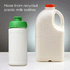 Baseline 500 ml:n kierrätetystä materiaalista valmistettu juomapullo läppäkannella, valkoinen, vihreä lisäkuva 3