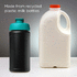 Baseline 500 ml:n kierrätetystä materiaalista valmistettu juomapullo läppäkannella, vesi-vihreä lisäkuva 3