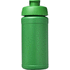 Baseline 500 ml:n kierrätetystä materiaalista valmistettu juomapullo läppäkannella, vihreä, vihreä lisäkuva 2
