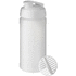 Baseline Plus 500 ml -shakerpullo, valkoinen, valkoinen liikelahja logopainatuksella