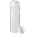 Baseline Plus 650 ml -shakerpullo, valkoinen, valkoinen liikelahja logopainatuksella