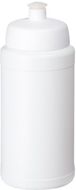 Baseline® Plus 500 ml -pullo urheilukannella, valkoinen liikelahja logopainatuksella