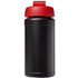 Baseline® Plus 500 ml läppäkantinen urheilujuomapullo, musta, punainen lisäkuva 3