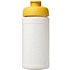 Baseline® Plus 500 ml läppäkantinen urheilujuomapullo, valkoinen, keltainen lisäkuva 2