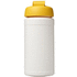 Baseline® Plus 500 ml läppäkantinen urheilujuomapullo, valkoinen, keltainen lisäkuva 3