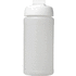 Baseline® Plus 500 ml läppäkantinen urheilujuomapullo, valkoinen, läpikuultava-valkoinen lisäkuva 3