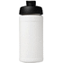 Baseline® Plus 500 ml läppäkantinen urheilujuomapullo, valkoinen, musta lisäkuva 2