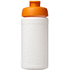 Baseline® Plus 500 ml läppäkantinen urheilujuomapullo, valkoinen, oranssi lisäkuva 2