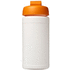 Baseline® Plus 500 ml läppäkantinen urheilujuomapullo, valkoinen, oranssi lisäkuva 3