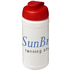 Baseline® Plus 500 ml läppäkantinen urheilujuomapullo, valkoinen, punainen lisäkuva 1