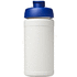 Baseline® Plus 500 ml läppäkantinen urheilujuomapullo, valkoinen, sininen lisäkuva 2