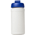 Baseline® Plus 500 ml läppäkantinen urheilujuomapullo, valkoinen, sininen lisäkuva 3