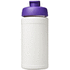 Baseline® Plus 500 ml läppäkantinen urheilujuomapullo, valkoinen, violetti lisäkuva 2