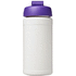 Baseline® Plus 500 ml läppäkantinen urheilujuomapullo, valkoinen, violetti lisäkuva 3