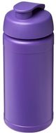 Baseline® Plus 500 ml läppäkantinen urheilujuomapullo, violetti liikelahja logopainatuksella
