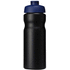 Baseline® Plus 650 ml -urheilujuomapullo läppäkannella, sininen, musta lisäkuva 2