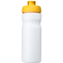 Baseline® Plus 650 ml -urheilujuomapullo läppäkannella, valkoinen, keltainen lisäkuva 2