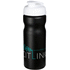 Baseline® Plus 650 ml -urheilujuomapullo läppäkannella, valkoinen, musta lisäkuva 1