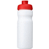 Baseline® Plus 650 ml -urheilujuomapullo läppäkannella, valkoinen, punainen lisäkuva 2