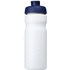 Baseline® Plus 650 ml -urheilujuomapullo läppäkannella, valkoinen, sininen lisäkuva 2