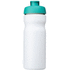Baseline® Plus 650 ml -urheilujuomapullo läppäkannella, valkoinen, vesi-vihreä lisäkuva 2