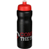 Baseline® Plus 650 ml -urheilujuomapullo, musta, punainen lisäkuva 1