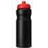 Baseline® Plus 650 ml -urheilujuomapullo, musta, punainen lisäkuva 2