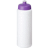 Baseline® Plus 750 ml -pullo urheilukannella, valkoinen, violetti liikelahja logopainatuksella