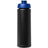 Baseline® Plus 750 ml läppäkantinen urheilujuomapullo, sininen, musta lisäkuva 2