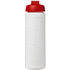 Baseline® Plus 750 ml läppäkantinen urheilujuomapullo, valkoinen, punainen lisäkuva 3