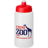 Baseline® Plus Grip 500 ml -urheilujuomapullo läppäkannella, läpikuultava-valkoinen, punainen lisäkuva 1