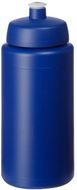Baseline® Plus Grip 500 ml -urheilujuomapullo läppäkannella, sininen liikelahja logopainatuksella