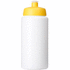 Baseline® Plus Grip 500 ml -urheilujuomapullo läppäkannella, valkoinen, keltainen lisäkuva 2